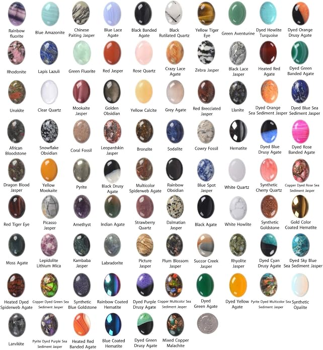 Wholesale Lot Multi-color Gemstone Round Oval Cab Cabochon - Image 2