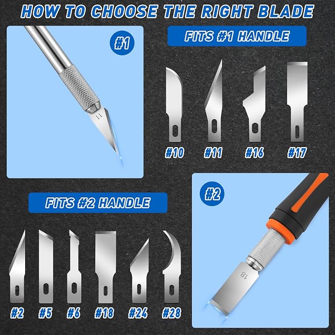 DIYSELF 100 Pack Exacto Knife Replacement Blades #17, Hobby Knife Replacement - Image 5