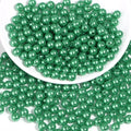 500pcs Christmas Green 8mm Pearl Beads by chuyau