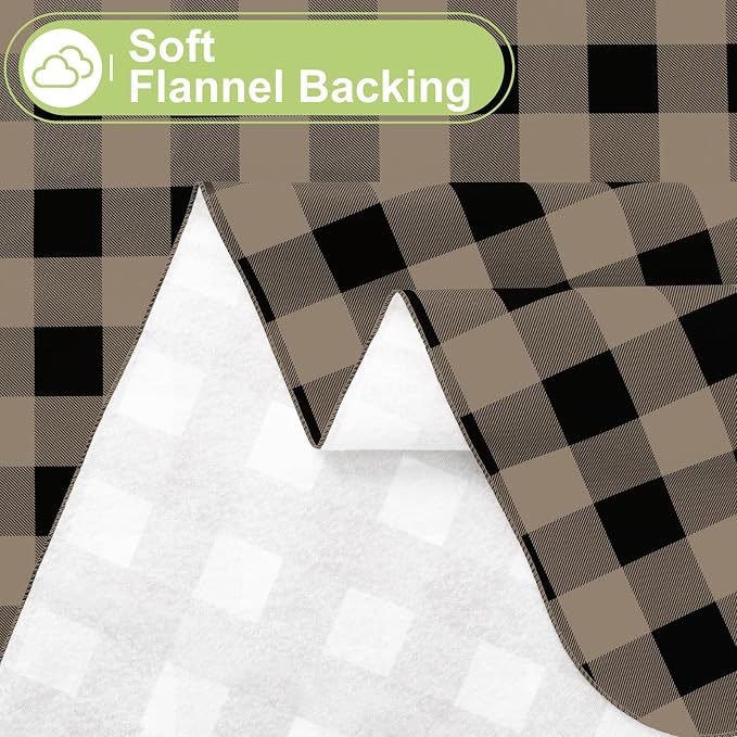 Smiry Rectangle Table Cloth, Waterproof Vinyl Tablecloths - Image 3