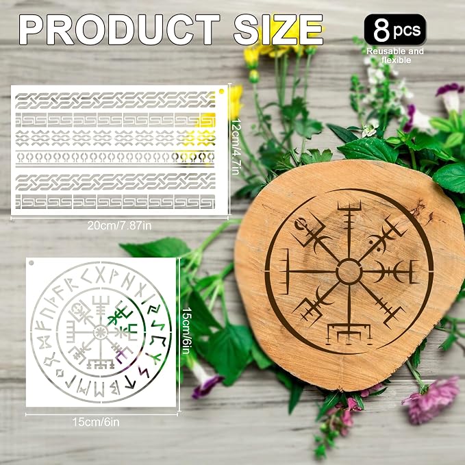 Keluna Viking Stencils for Painting - Image 3