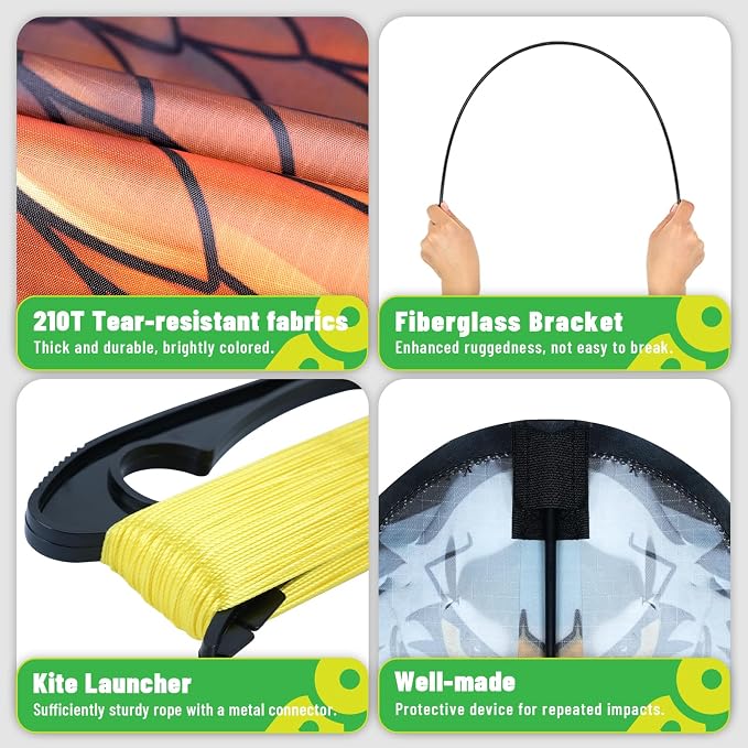 Kite for Ages 8-12, Single Line String Professional Kites for Beach and Outdoor - Image 3