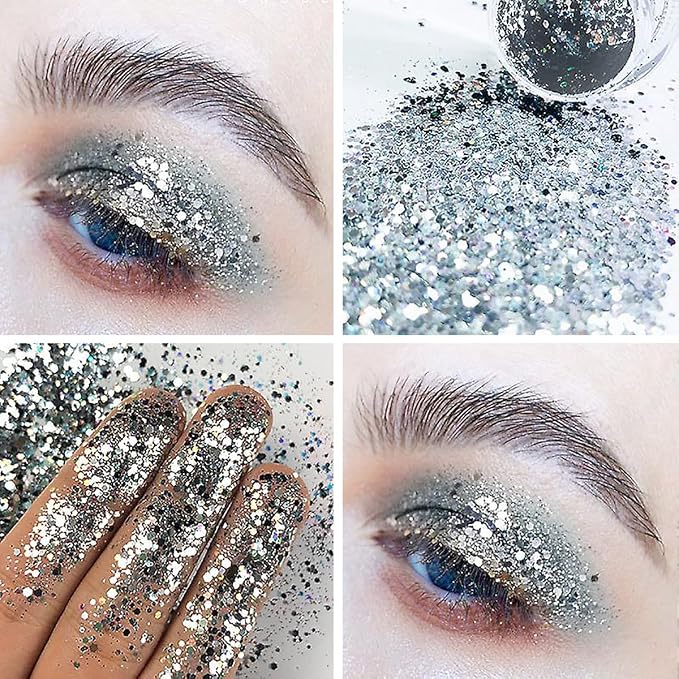 Chunky Fine Mixed Glitter, Holographic Glitter - Image 5