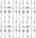 WOCRAFT 60pcs Antique Silver Music Bracelet Charms by WOCRAFT