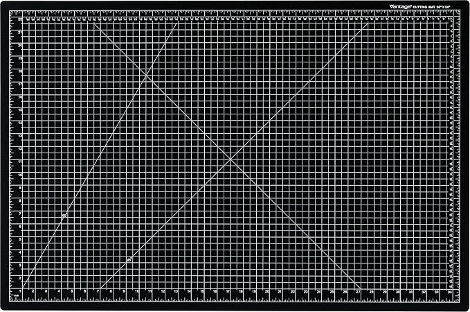 Dahle Vantage 10793 Double-Sided Premium Self-Healing Cutting Mat, 1/2" Grid by Dahle