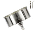 3-1/2inch | 89mm Diamond Hole Saw with Center Drill bit and Diamond-Coated Center Drill bit for Ceramic Glass Marble Fiberglass Granite and Porcelain Tiles by CENYB