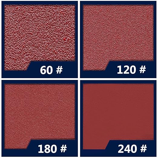 120pcs Mouse Sander Sandpaper, Detail Sander Sandpaper Sanding Sheets, Mouse Sander Pads Sanding Paper 60 120 180 240 Grit for Detail Sander, Finger Sander -FBD12