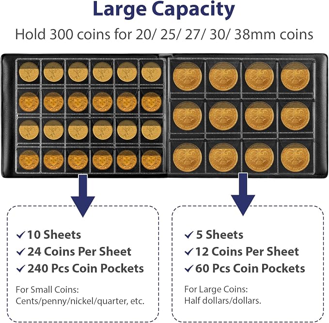 Coin Collection Supplies Holder Book - Image 2