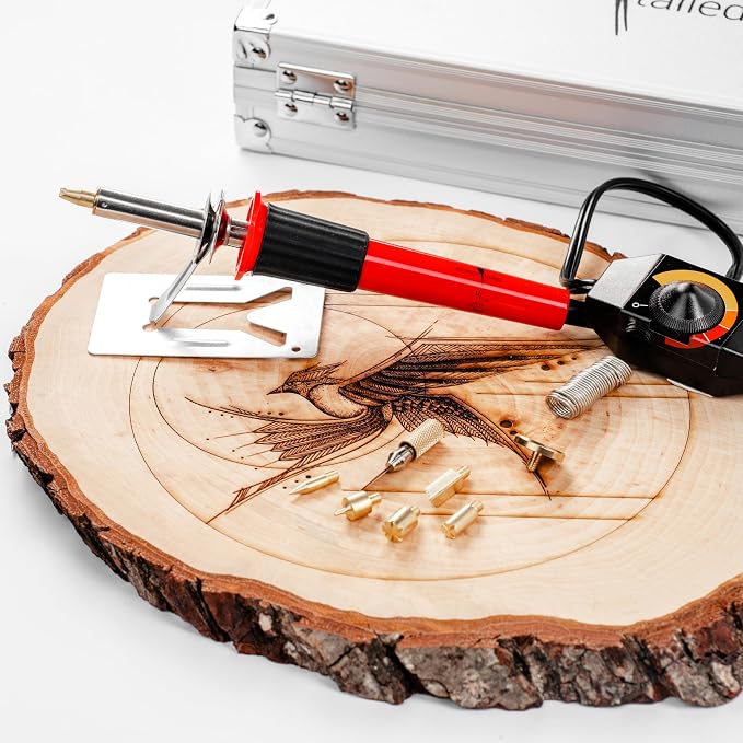 Premium Wood Burning Kit 43PCS, Adjustable Temperature Pen - Image 8