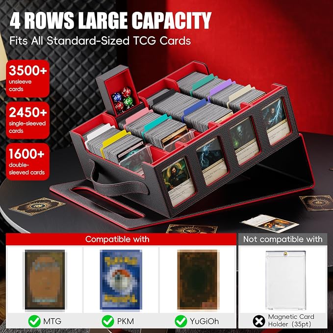 Trading Card Storage Box – 3500+ Magnetic MTG Deck Box - Image 3