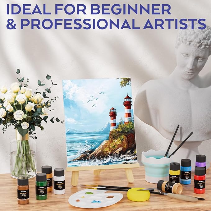 Nicpro Acrylic Paint Canvas Set - Image 7