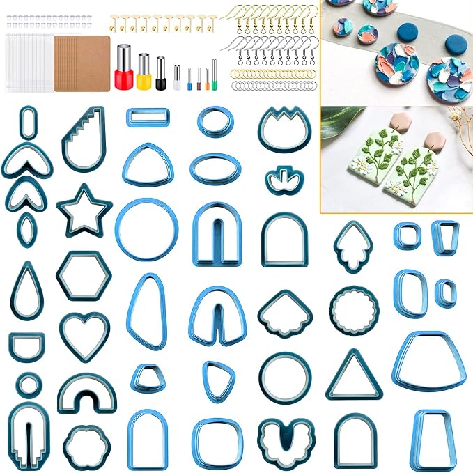 PTFJZ Polymer Clay Cutters for Earring Making by PTFJZ