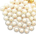 12mm 150pcs Imitation White Pearl Sew on Pearls Rhinestones, Crystal Glass Gem by Unknown