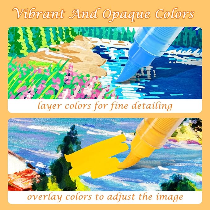 168 Colors Acrylic Paint Markers, Direct-Liquid Ink Control System, Premium - Image 8
