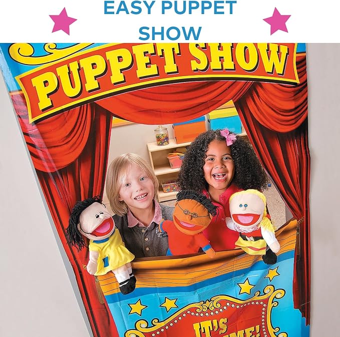 Fun Express Hand Puppets for Kids, 8 Multicultural, 14 Inch | Plush - Image 7