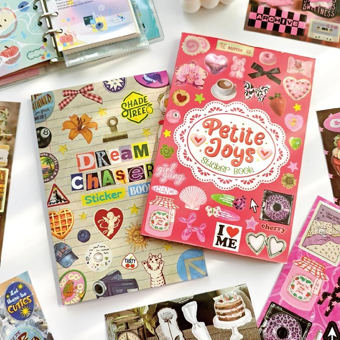 PRSTINCOL Vintage Sweetheart 2 in 1 Sticker Book Set, Includes Vintage and - Image 2