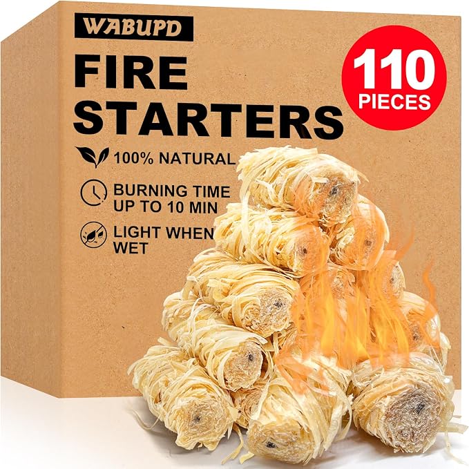 110 Pcs Fire Starter, Fire Starters by WABUPD