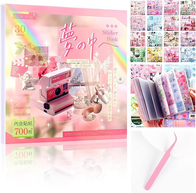 Tmtains 30 Sheets Japanese Sticker Book by Tmtains