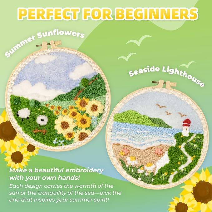 Punch Needle Kits Adults Beginner, Embroidery kit - Image 2