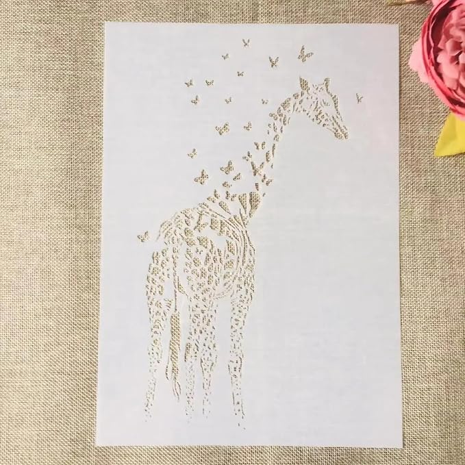 TIAMECH A4 Reusable Giraffe Stencil - Image 2