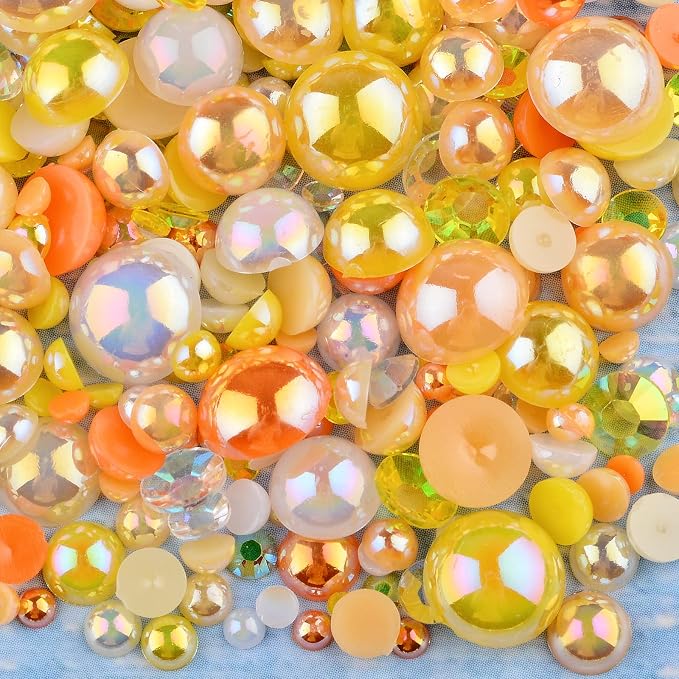 3900+ Pcs Rhinestones and Pearls Kit, 2-10mm Flatback Gems - Image 4