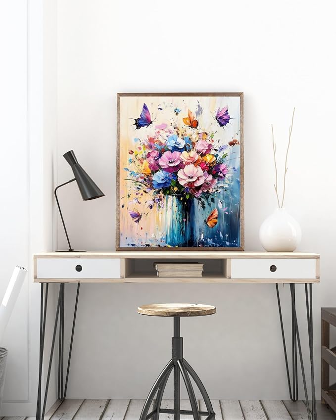 5DDIYART Butterfly Flower Paint by Numbers - Image 2