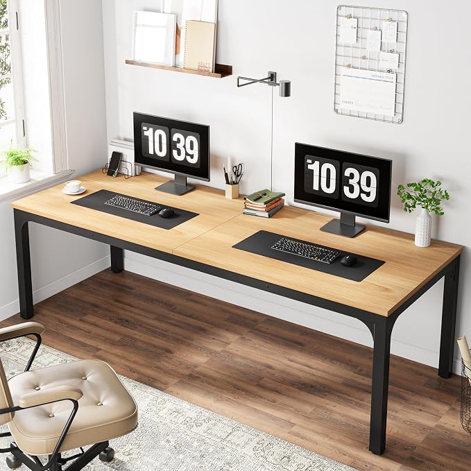 Tribesigns 78.7 Inches Extra Long Computer Desk 2 Person Desk, Double Long Desk - Image 3