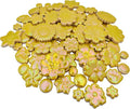 500g/1.1lb Ceramic Mosaic Tiles Mixed Shapes of Flowers, Mushrooms by Unknown