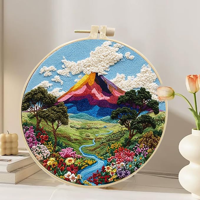 Hzkokon 2 Pack Embroidery Kit for Beginners Adults Cross Stitch Kits Hand - Image 5