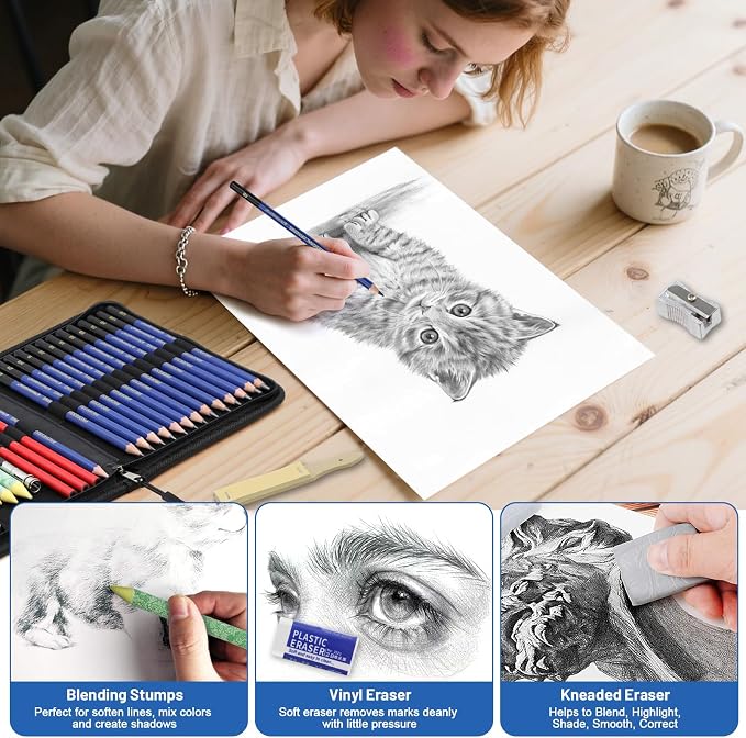 25 Pack Sketching Pencil Set - Image 4