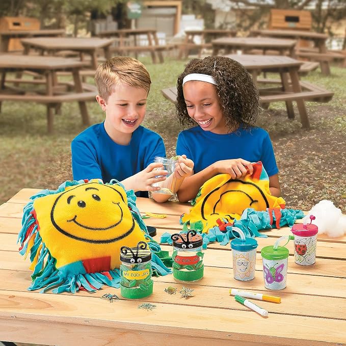 Fun Express Smile Face Fleece Pillow Craft Kit - Image 3