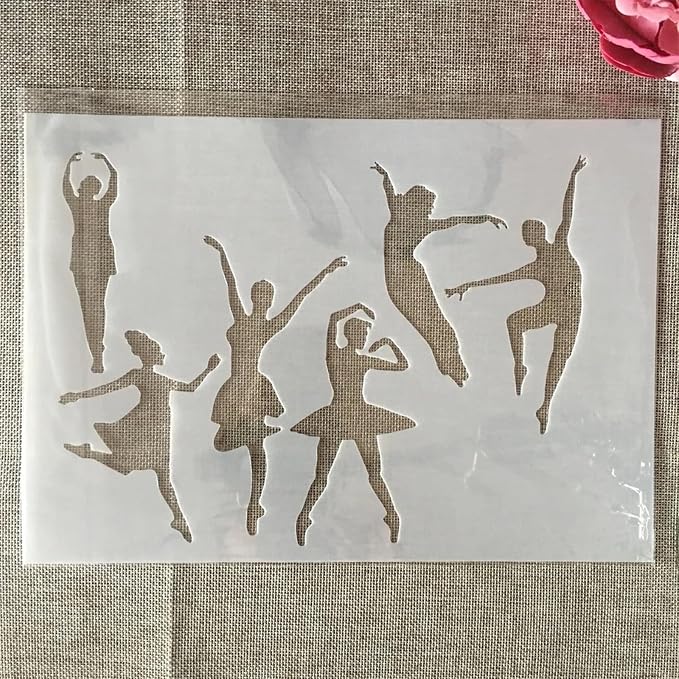TIAMECH A4 Reusable Dancing Girl Stencil - Image 5
