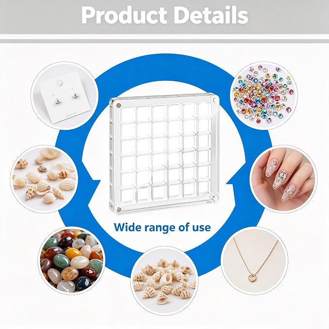Grid Clear Acrylic Display Box - Image 3