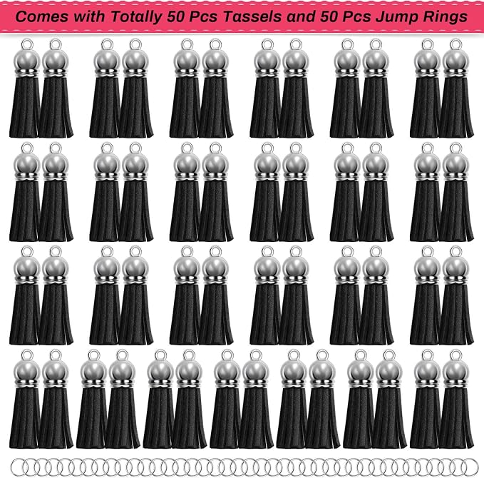 Keychain Tassels Bulk, Paxcoo Small Tassels - Image 3