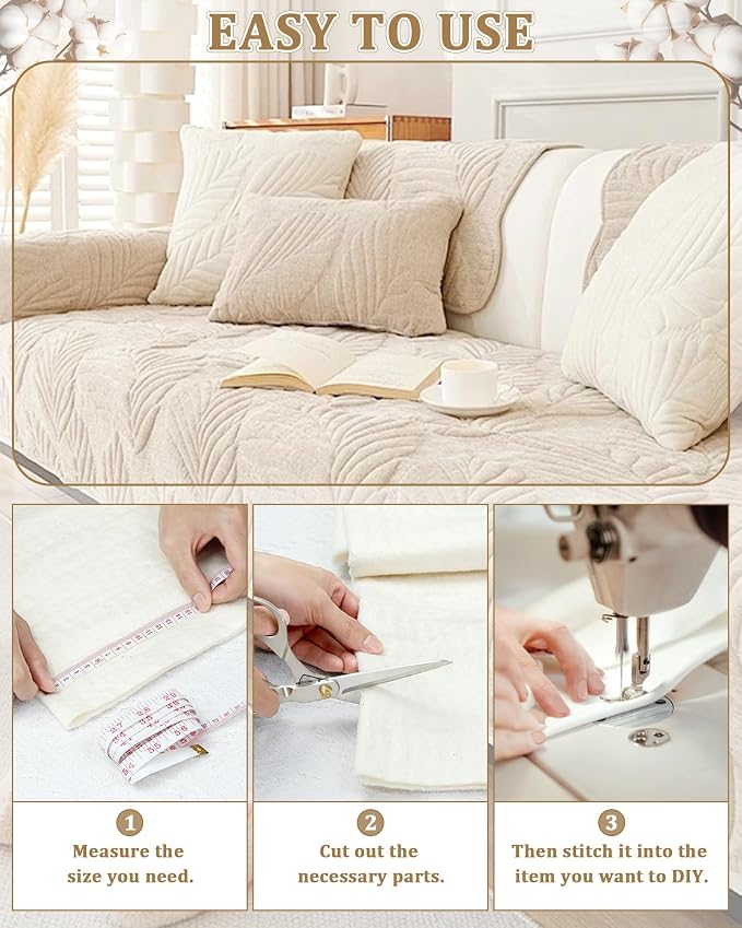 PLANTIONAL Grinding Natural Cotton Quilt Batting: 59-Inch x 79-Inch Light - Image 6