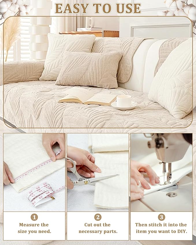 PLANTIONAL Grinding Natural Cotton Quilt Batting: 47-Inch x 59-Inch Light - Image 6