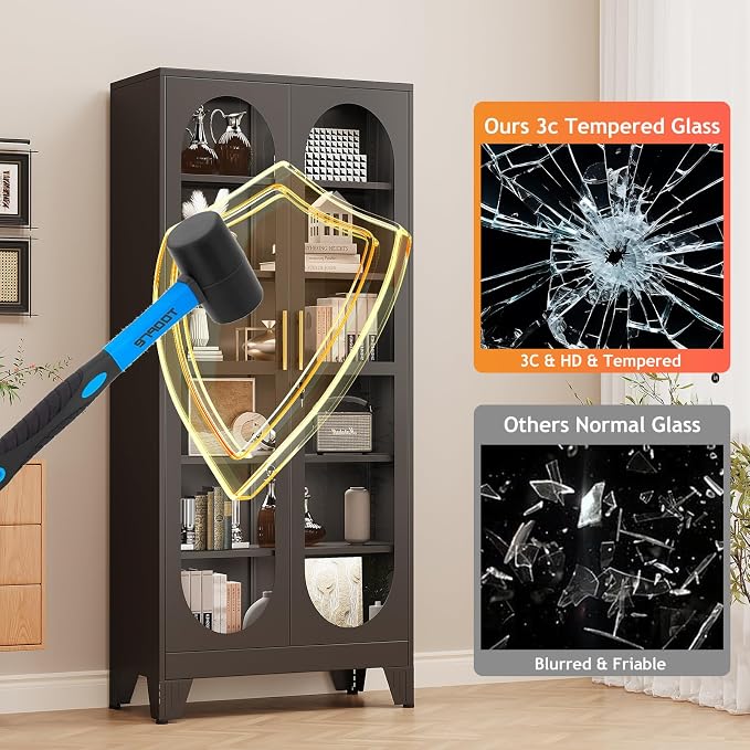 75" H Locking Display Cabinet - Image 4