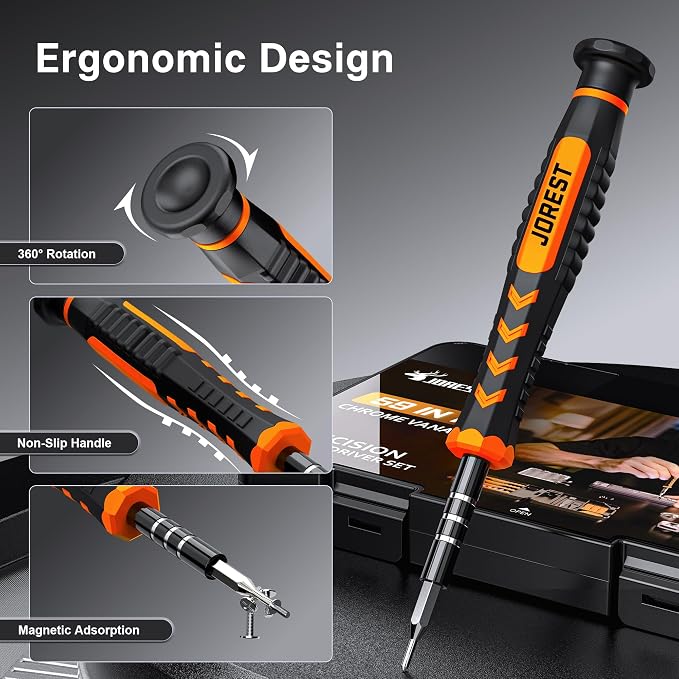 JOREST 59Pcs Small Precision Screwdriver Set - Image 2