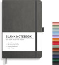 RETTACY Blank Journal Notebook, 192 Pages, A5 Medium Size | Leather Hardcover by RETTACY
