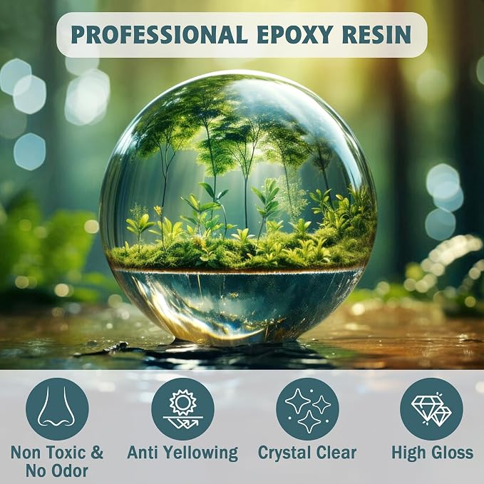 IGaiety 1 Gallon Epoxy Resin, Epoxy Resin Kit, Crystal Clear Epoxy Kit - Image 4