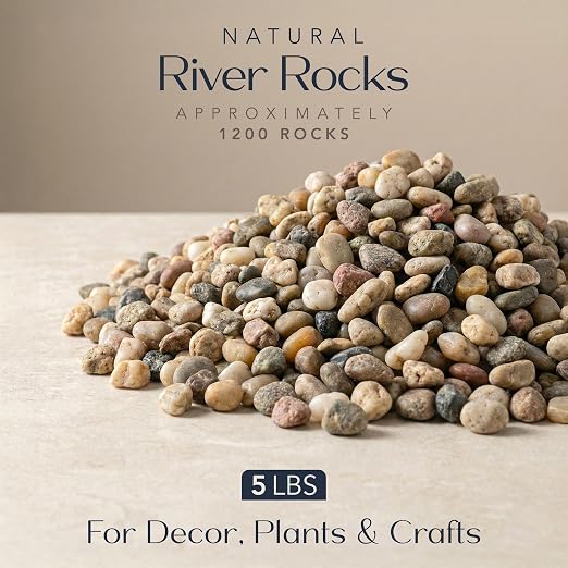 River Rocks Decorative Ornamental Vase Filler 0.5" - Image 2