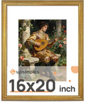upsimples Vintage 16x20 Frames, Antique Gold Frames Display 11x14 by upsimples