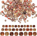 300pcs Mixed Painted Drum Wood Spacer Beads, BetterJonny Barrel Wood Beads by BetterJonny
