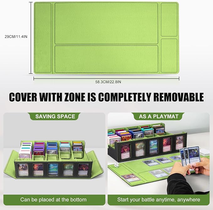 Kabinka Card Storage Box with Commander Display, 5-Row Deck Case with Removable - Image 4