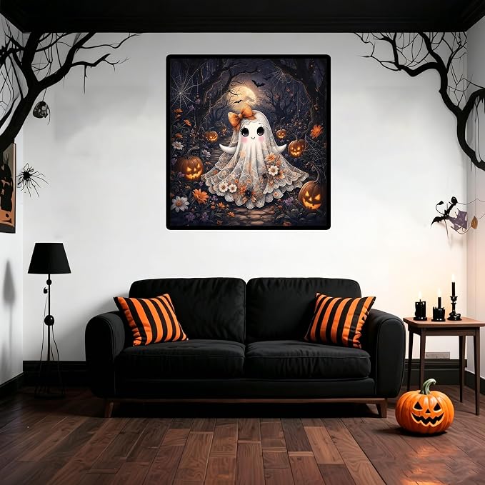 Halloween Pumpkin Stamped Cross Stitch Kits - Image 3
