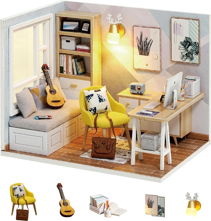 Flever Dollhouse Miniature DIY House Kit Creative Room by Flever
