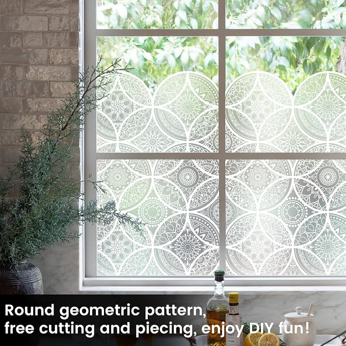 DKTIE Bohemian Decor Stained Glass Window Film - Image 4