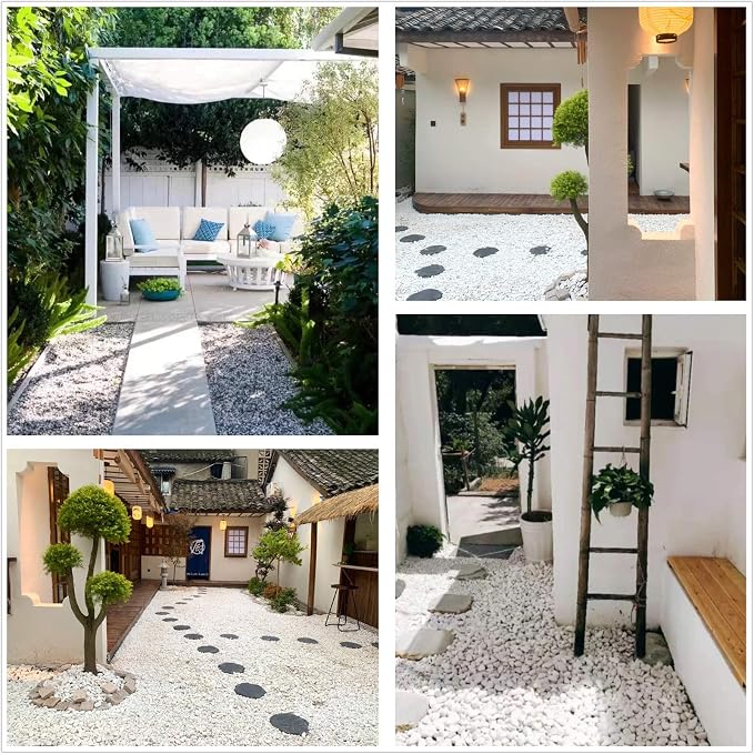 Natural Polished Decorative White Pebbles - Image 5