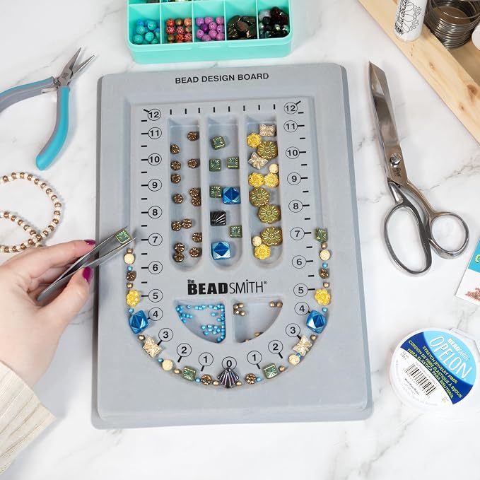 The Beadsmith Bead Board, 28” U-Shaped Channel, 8.5 x 12 inches, Design Boards - Image 2
