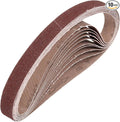 HARFINGTON 1 x 30 Inch Sanding Belts, 10 Pcs 60 Grits Aluminum Oxide Abrasive Belt Sander File Belt for Woodworking, Metal Polishing, Knife Sharpener